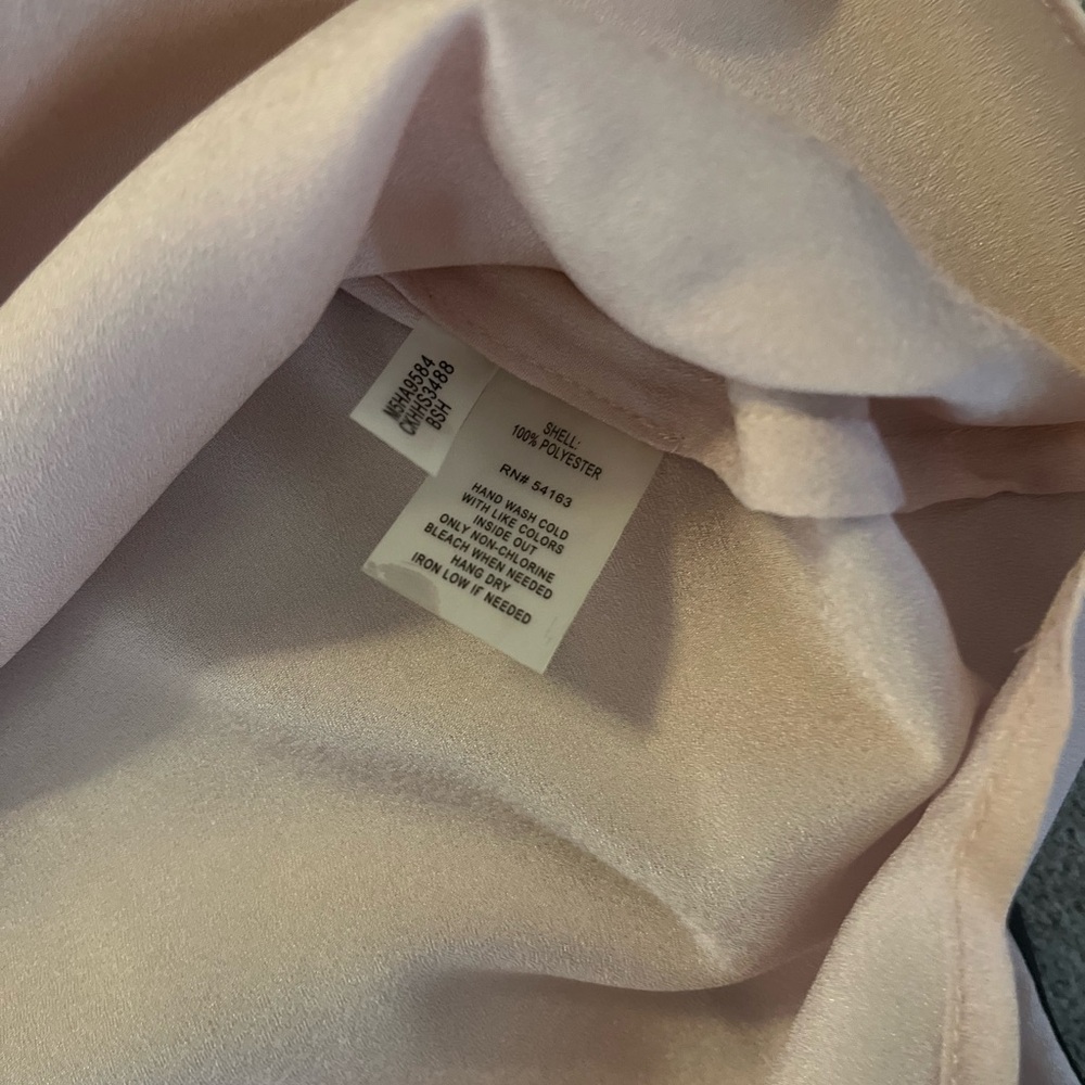 New Calvin Klein pink blush/black blouse - Picture 7 of 7